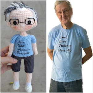 Custom Crochet Doll, Look Alike Doll, Personalized Crochet Doll, Amigurumi Crochet Doll, Portrait doll, Mini Me Doll, Doll From Picture
