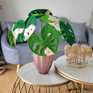 Crochet Monstera, Crochet Plant, Monstera Plush, Amigurumi Monstera, Monstera Leaf, Monstera Decor, Handmade Monstera