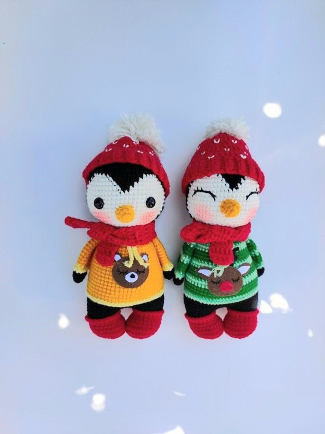 Christmas Penguin Crochet Handmade Penguin Doll Amigurumi - Etsy