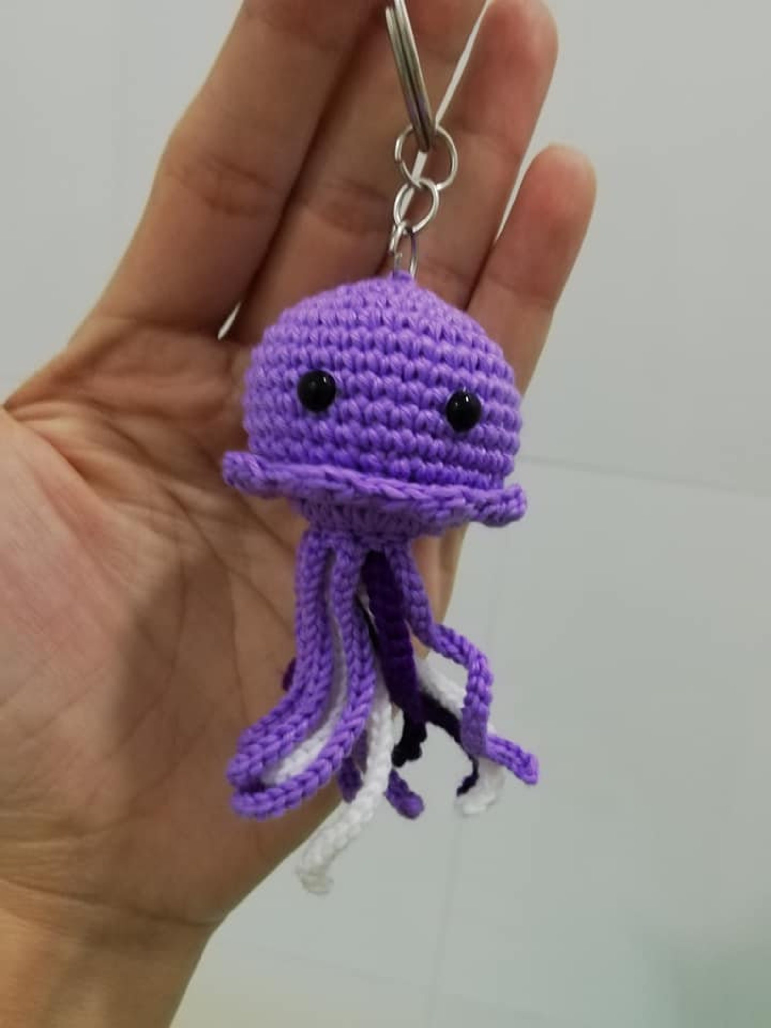 Set of 2 Fish Keychain Crochet Animal Keychain Handmade Etsy