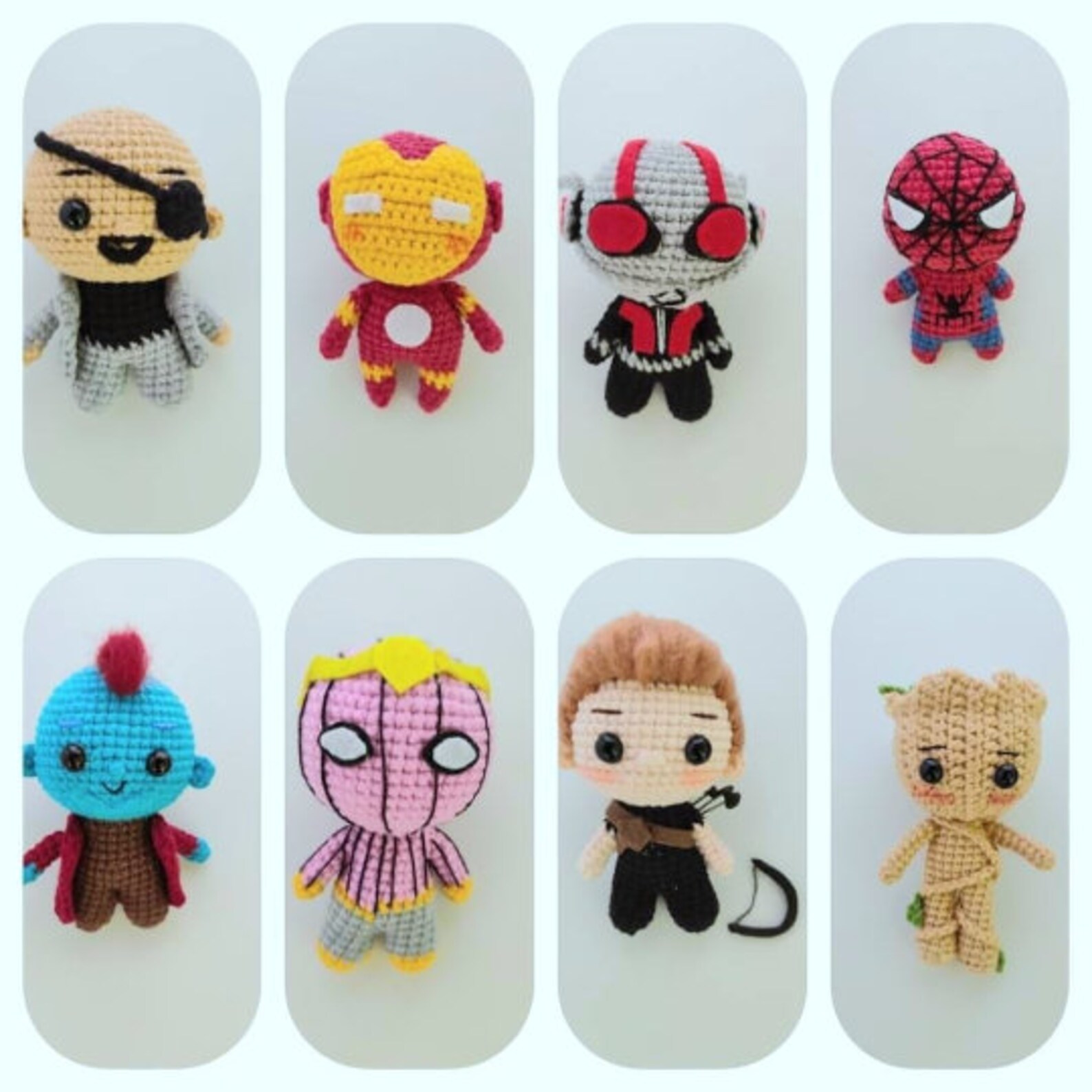 Marvel Crochet Doll Avengers Crochet Marvel Amigurumi Etsy UK