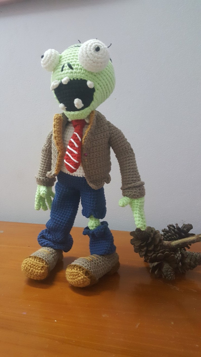 Zombie Crochet Doll Handmade Zombie Doll Halloween Crochet Etsy