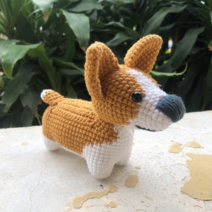 Crochet Corgi Dog, Corgi Dog Plush, Stuffed Corgi Dog, Corgi Dog Amigurumi