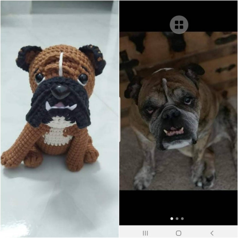 Custom Crochet Dog, Custom Stuffed Dog, Crochet Pet Memorial, Look Alike Dog, Personalized Dog, Gift for Dog Lovers, Custom Stuffed Animal image 5