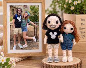 Couple Crochet Dolls, Stuffed Plush Couple, Valentine Crochet Gift, Custom Couple Doll, Look Alike Doll, Handmade Couple Doll, Wedding Gift