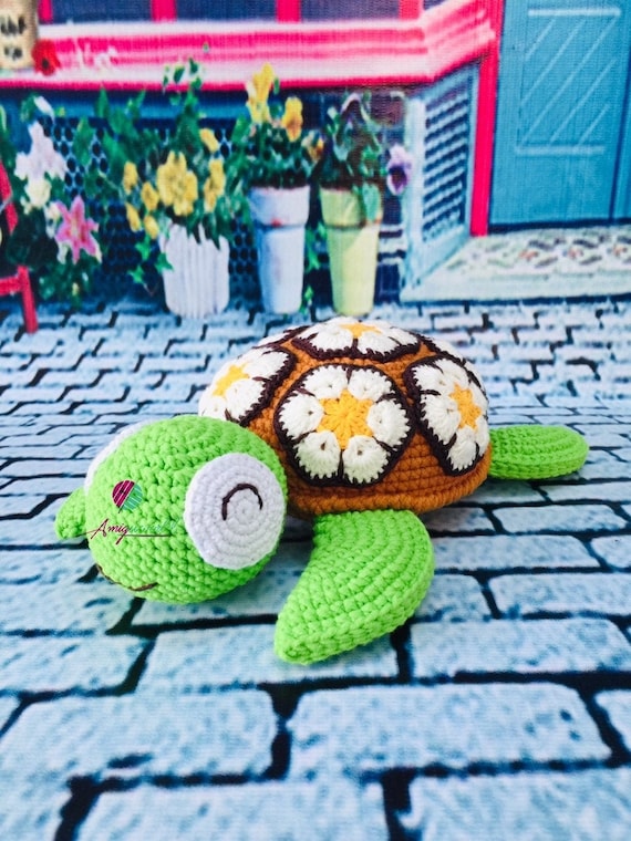 Crochet Turtle Doll, Crochet Tortoise Doll, Amigurumi Turtle, Handmade Turtle, Stuffed Turtle, Plush Turtle, Turtle Toy, Soft Turtle Doll