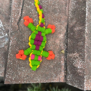 Crochet Bead Lizard 90s Bead Lizard Custom Bead Lizard Bead Lizard