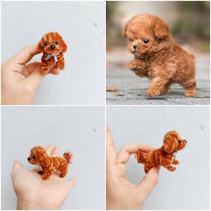 Mini chien personnalisé, peluche personnalisée chien, porte-clé peluche chien, porte-clé chien au crochet, peluche chien personnalisée, sosie de chien, patère voiture chien