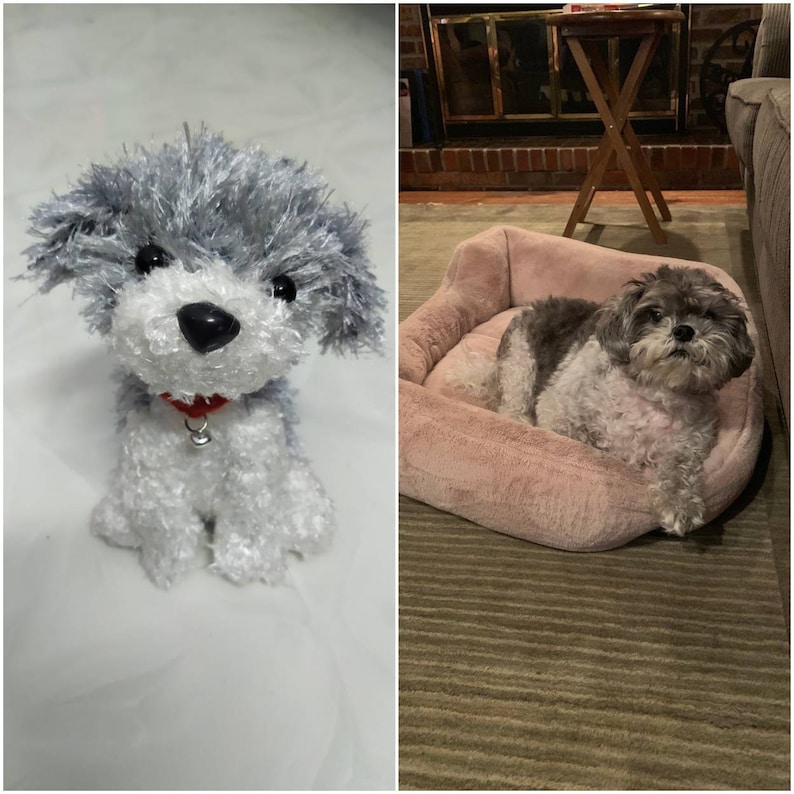 Custom Crochet Dog, Custom Stuffed Dog, Crochet Pet Memorial, Look Alike Dog, Personalized Dog, Gift for Dog Lovers, Custom Stuffed Animal image 9