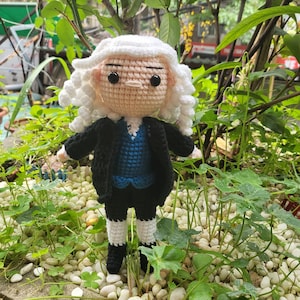 Crochet Johann Sebastian Bach, Johann Sebastian Bach Doll, Johann Sebastian Bach Plush, Stuffed Johann Sebastian Bach