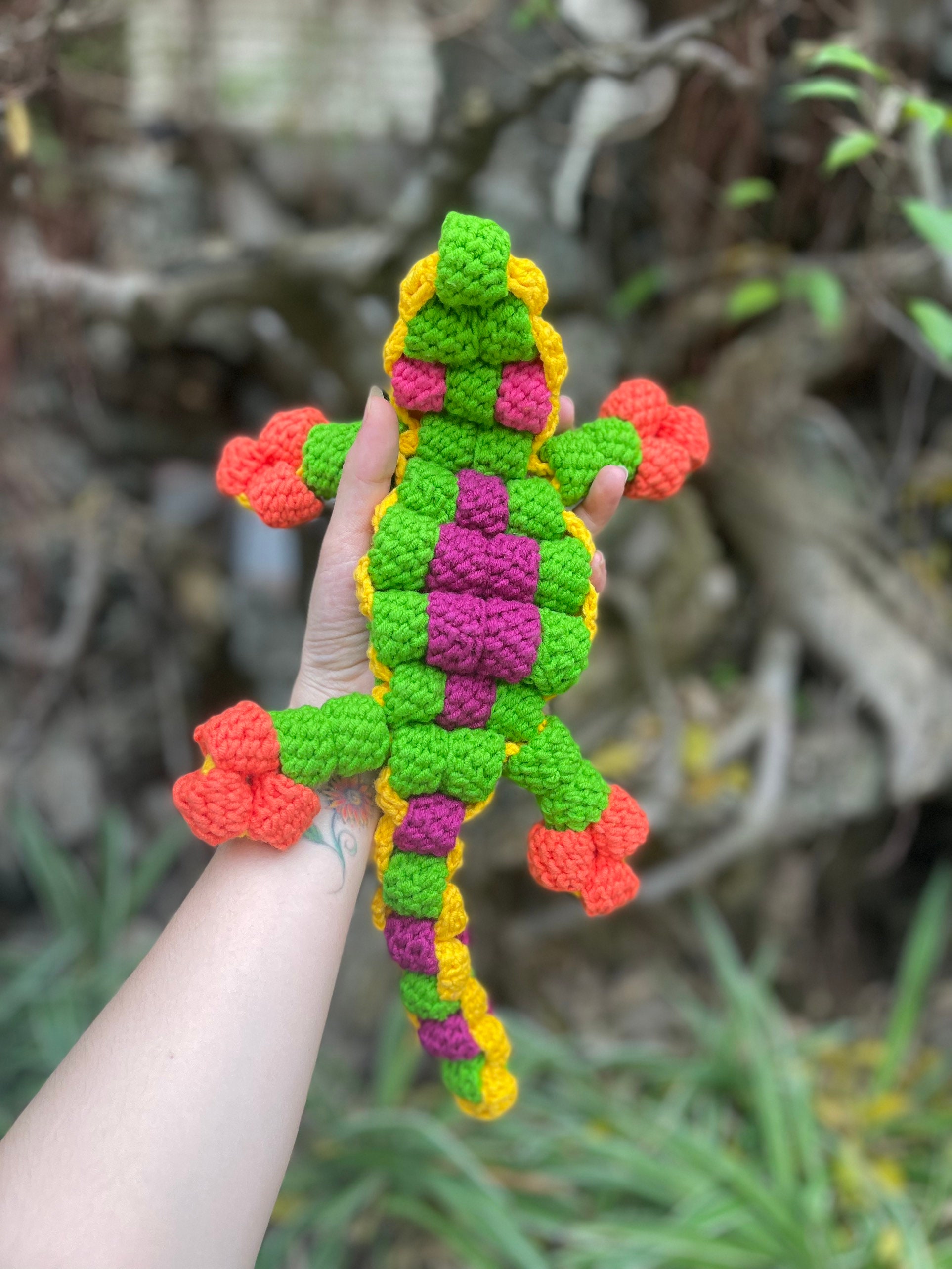 Crochet Bead Lizard 90s Bead Lizard Custom Bead Lizard Bead - Etsy