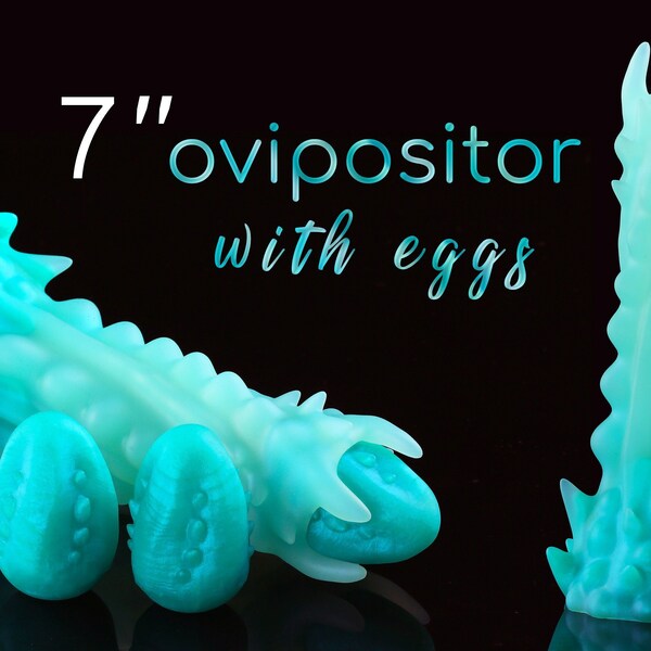 Ovipositor With Eggs - Small eggs- Kegel Eggs - Silicone Eggs - Squishy Eggs - Vaginal Eggs - Adult Toys - Sex Toy -Mature