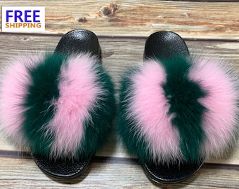 puma furry slides etsy