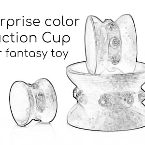 Premade - Silicone Suction Cup -  Suction Cup Double Sided Silicone Toy - Double Sided Silicone Suction Cup For Flat Based Toys