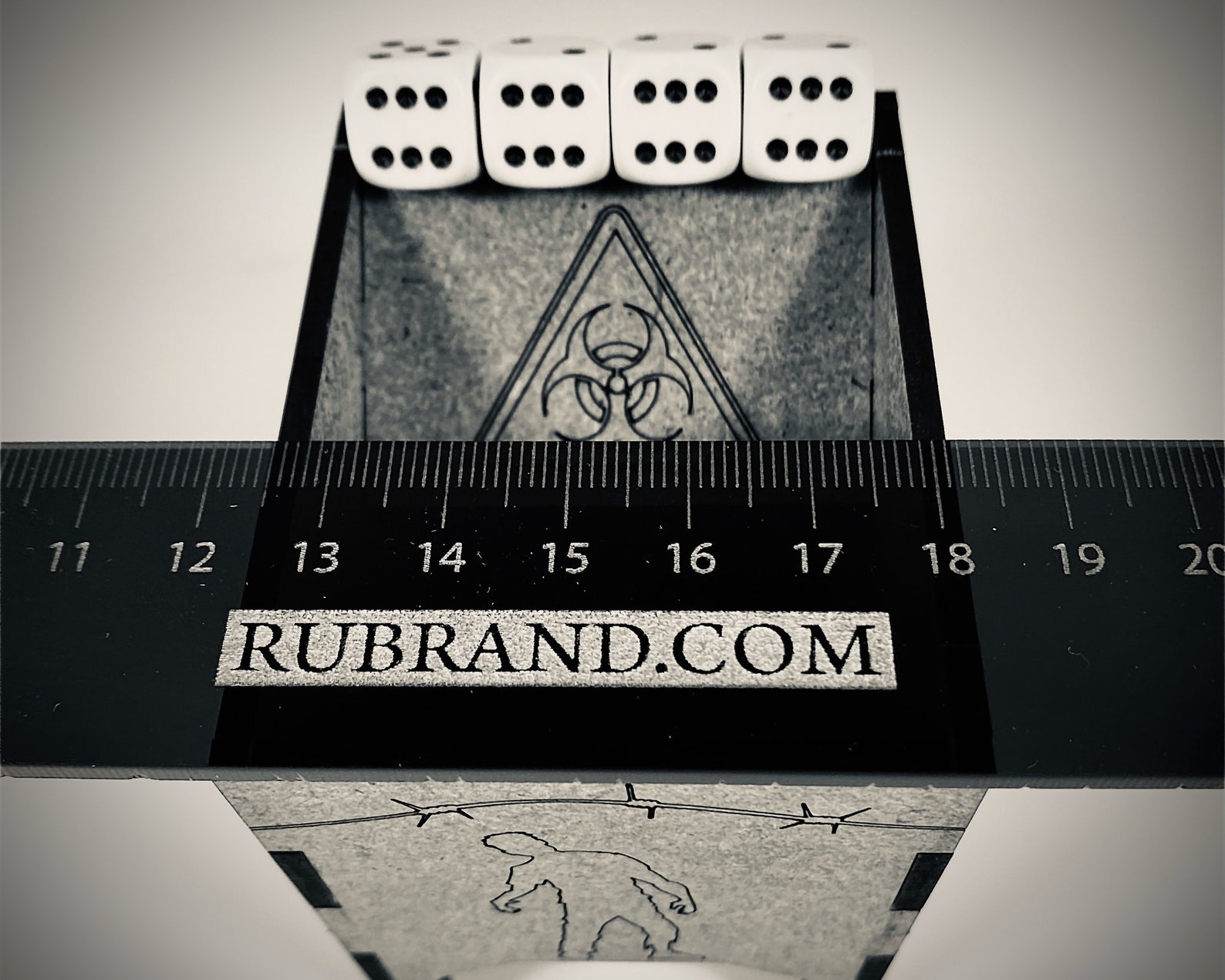 Zombie Micro Dice Tower / Pocket Dice Tower zombicide Dead Etsy