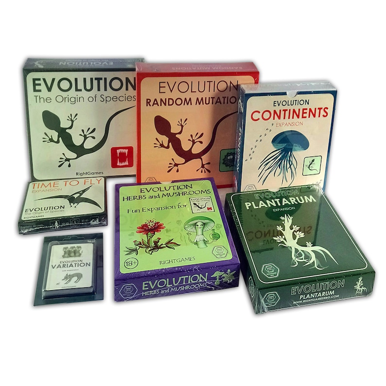 Global Evolution: I Have An Attribute Board FULL Evolution Board game with all Expansions Set Biology | Etsy