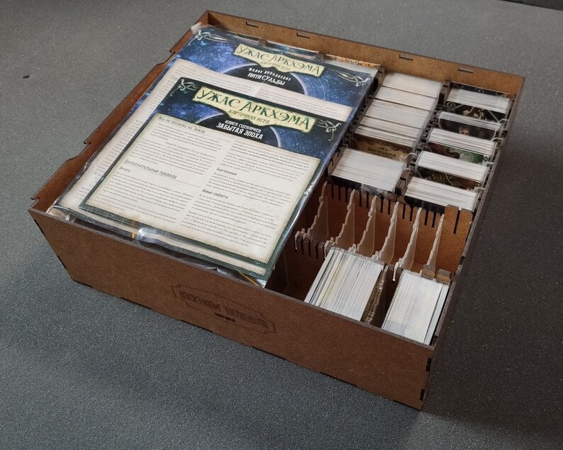 Arkham Horror LCG. Storage Box with cardholders / Arkham Etsy