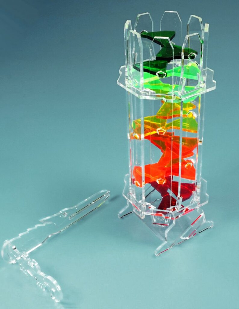 Kaleidoscope Dice Tower Crystal Infinity Dice Tower with Etsy