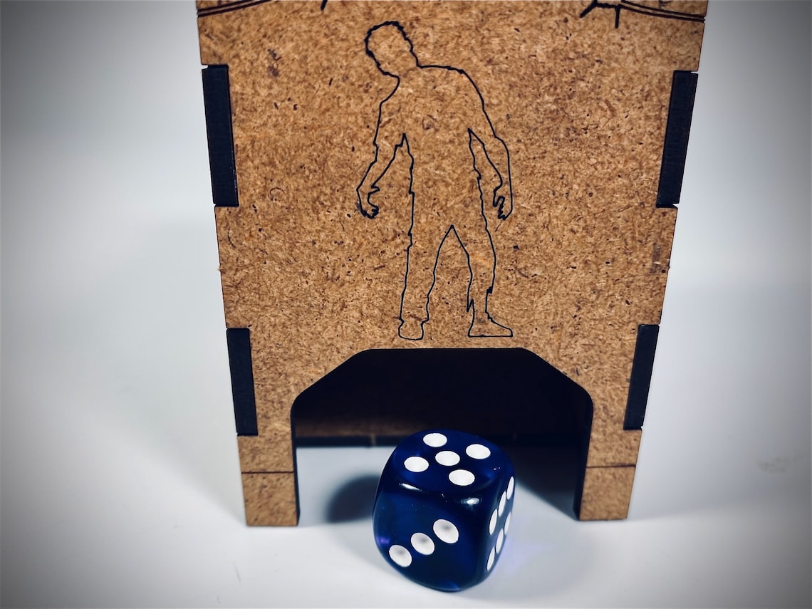 Zombie Micro Dice Tower / Pocket Dice Tower zombicide Dead Etsy