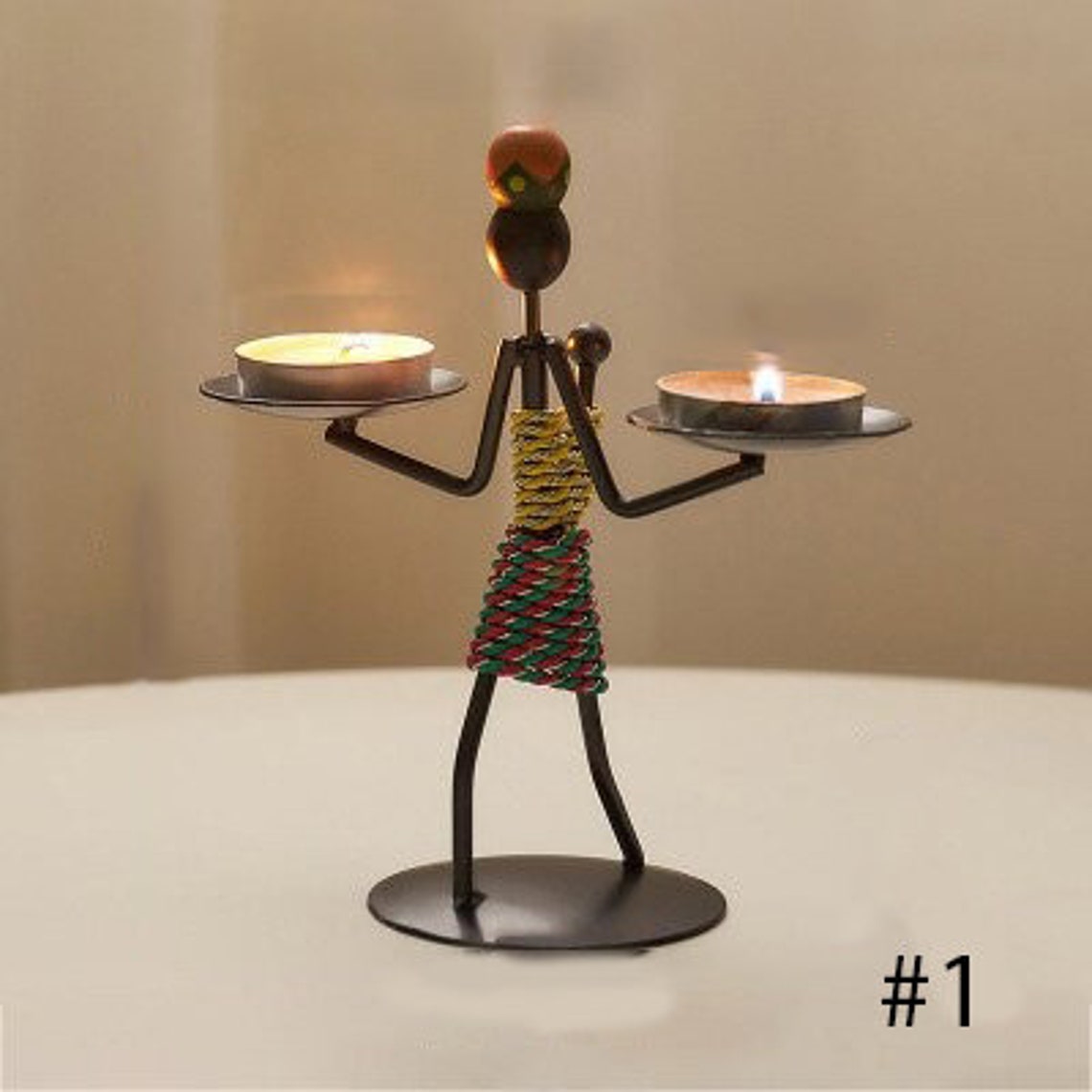 Maasai Family Candle Holders African Tribe Tea Light Holder Etsy