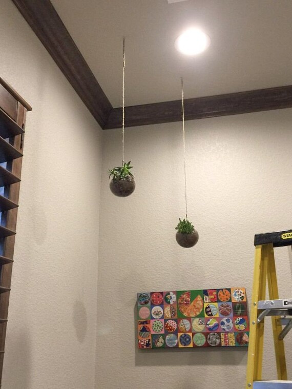 Hanging Planter For Air Plants Hanging Terrarium Air Plant Holder Succulent Terrarium Tea Light Holder Succulent Planter Tillandsia
