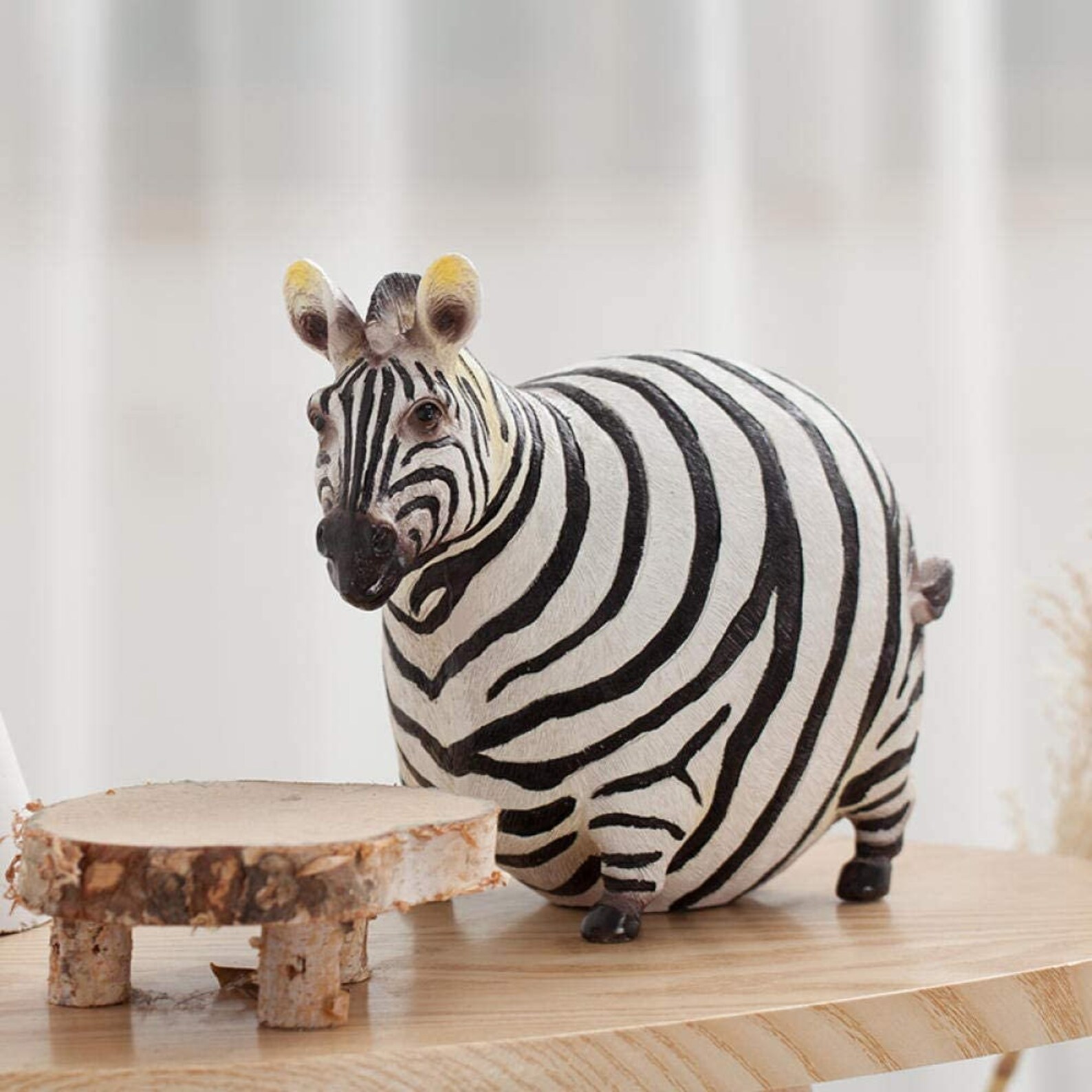 Fat Zebra Figurines for Home Accents Decor Fatty Zebra Home Etsy