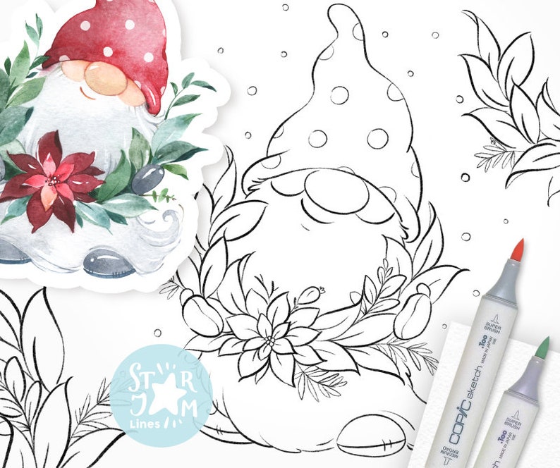 Nordic Coloring Page Christmas: Festive Scandinavian Designs for Holiday Fun