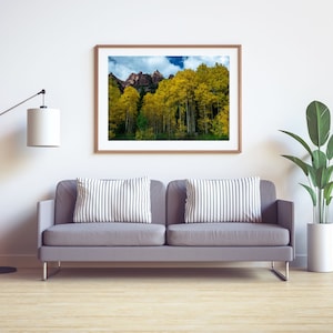 Maroon Bells Aspen Colorado Photography Print, Mountain Peak Canvas Wall Art, Modern Wall Art, Landscape Art Print, Nature Metal Art Decor
