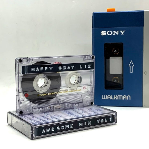 Custom mixtape / Free shipping / Custom real audio cassette tape / Perfect Valentines Gift/ Birthday /Anniversary / Romantic Gift !