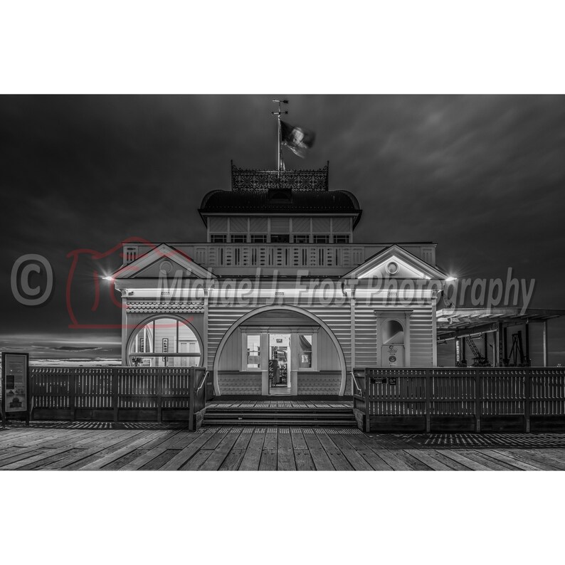 St Kilda Pier Kiosk Nights Melbourne Digital Download Etsy