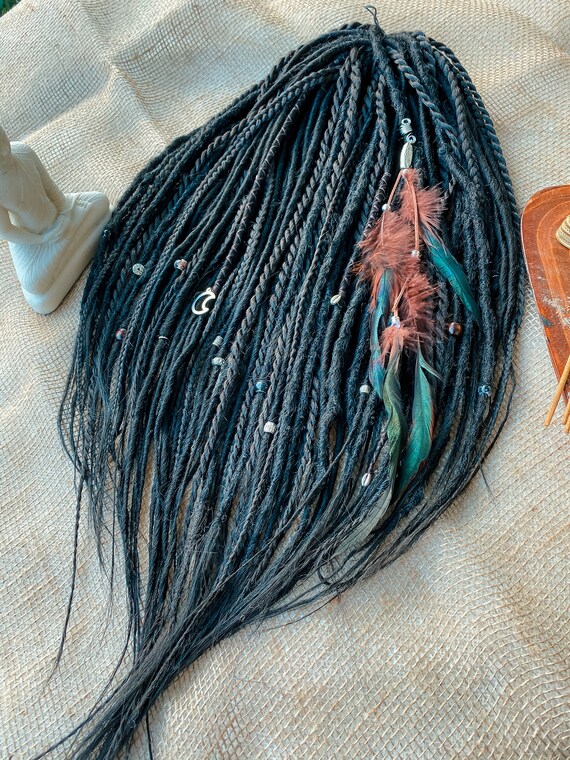 Synthetic dreads Black cat set synthetic dreads 50 DE the Etsy