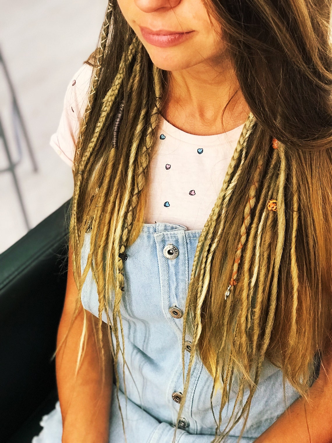 Synthetic Dreads Caramel set Mix Dreadlocks and Braids Etsy