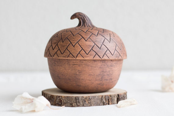 Acorn Sugar or Storage Bowl
