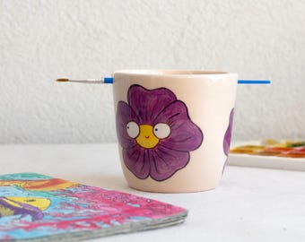 Paint brush holder, Paint water cup, Pencil holder, Brush holder for watercolor, Holder for brushes, Brush storage
