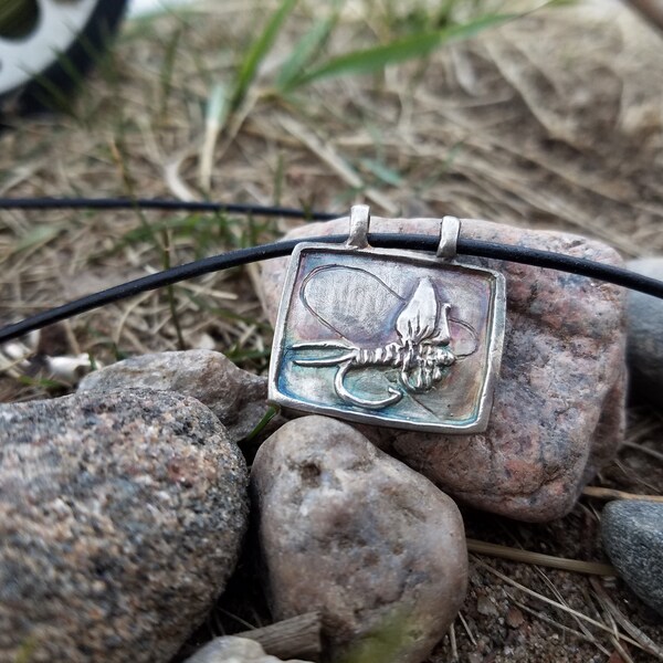 Fly Fishing Necklace Etsy