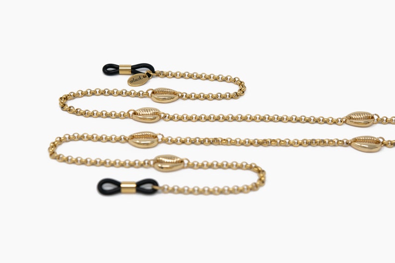 glasses holder sunglasses strap SEYCHELLES glasses chain soleash\u00ae eyeglass chain 18K Gold Plated mask chain Handmade