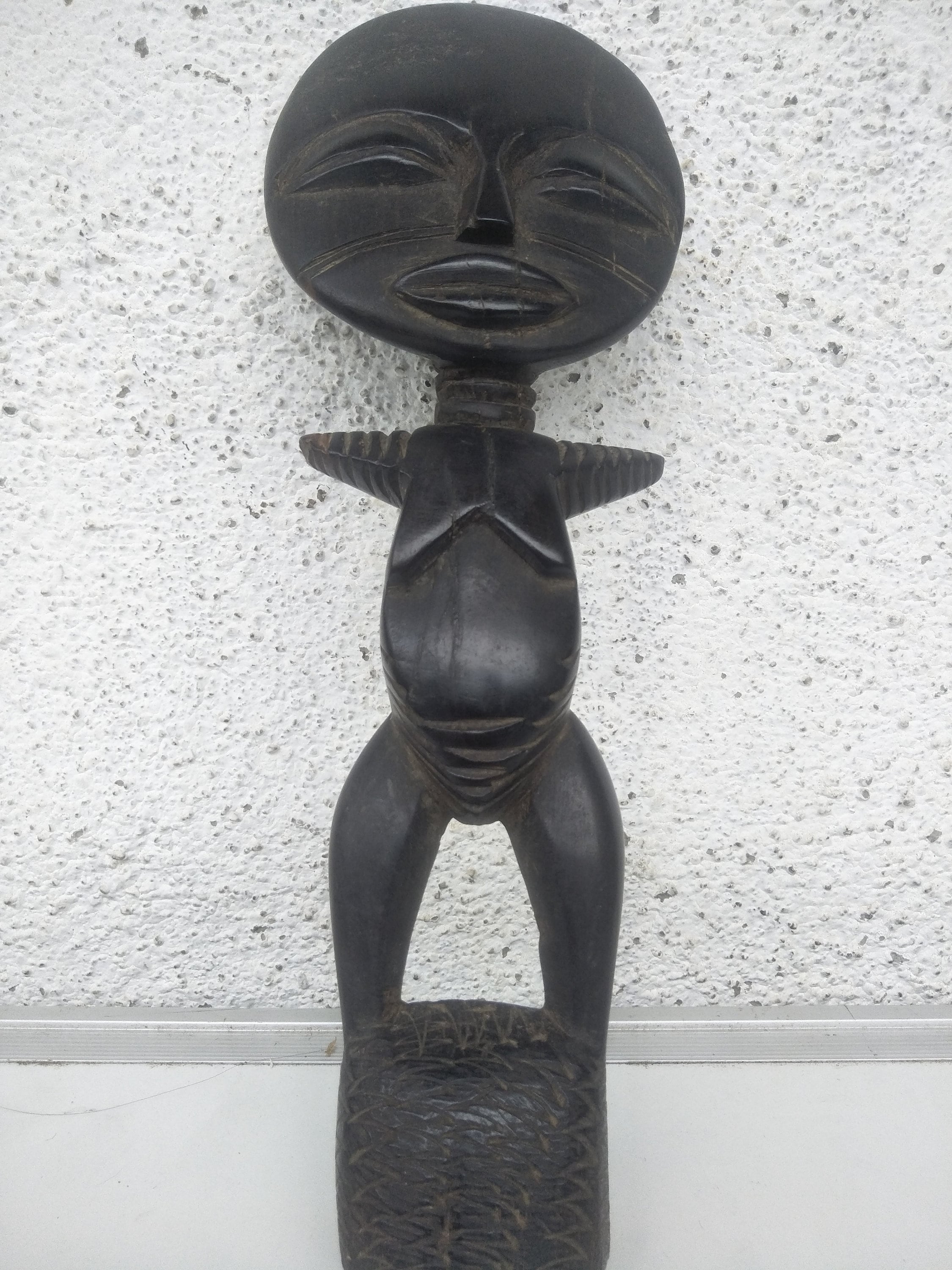 Handcrafted in Ghana African Akuaba Face Table