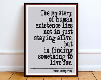 DOSTOYEVSKY Crime and Punishment ❤ book quote poster art print inspirational #35