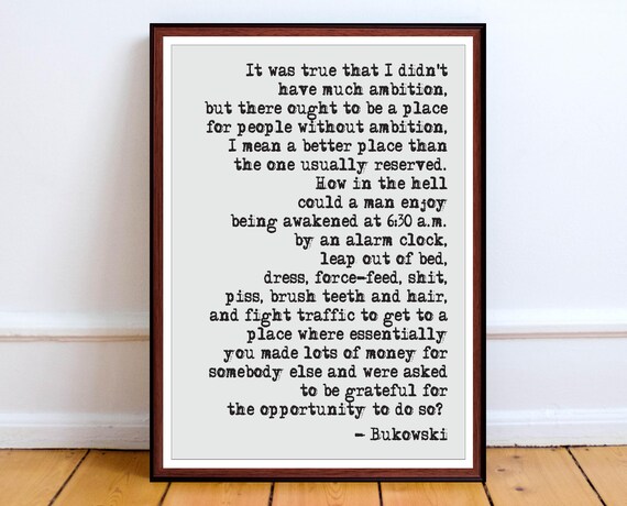 Charles Bukowski Das Lachende Herz Zitat Kunstdruck Etsy