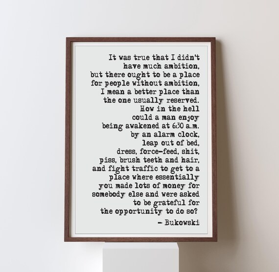 Charles Bukowski Das Lachende Herz Zitat Kunstdruck Etsy