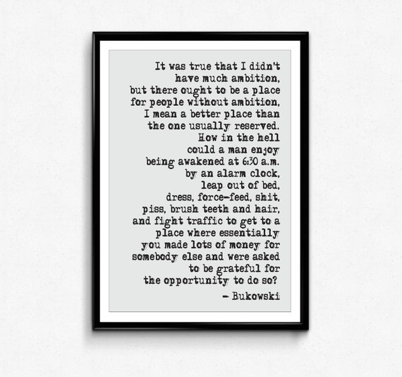 Charles Bukowski Das Lachende Herz Zitat Kunstdruck Etsy