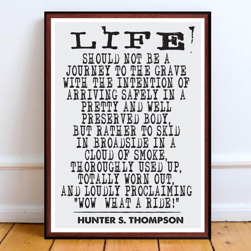 Art Print Hunter S Thompson 
