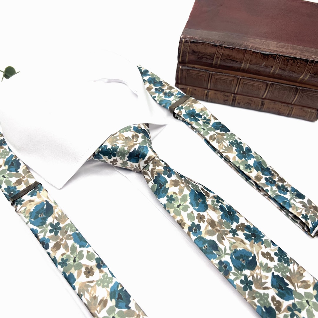Tie Triangle Top - Blue Floral main image 1