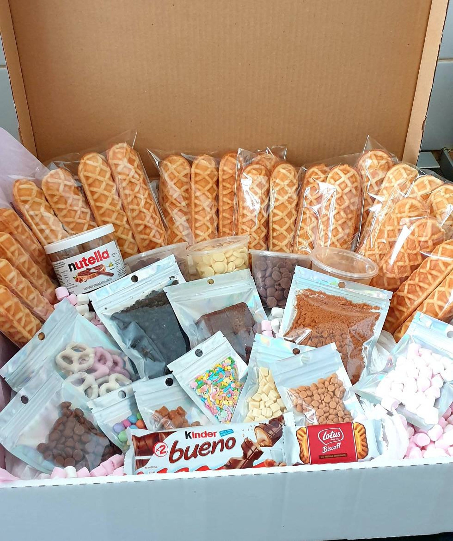 Waffle Mega DIY Kit Treat box Postal treats Etsy