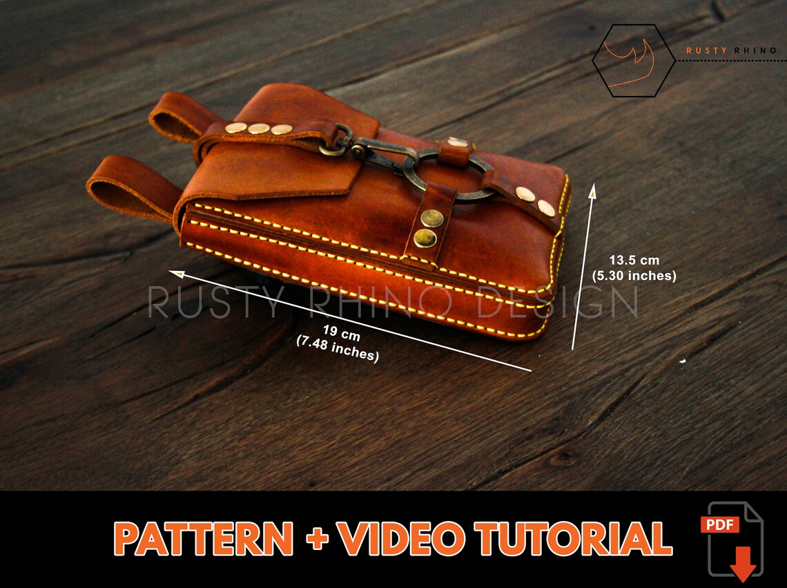 Hip Bag Pattern Hip Bag Leather Pattern Leather Hip Bag Etsy