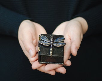 Dragonfly Ring Box: Personalized Book-Shaped Wedding Proposal