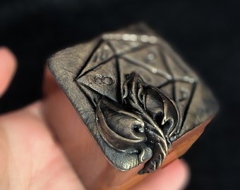 Dragon ring box D20 dnd dice fantasy box ancient personalized engagement wedding jewelry box wood for proposal