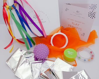 Baby Sensory Gift Box, Montessori Toys, Newborn Gift Set