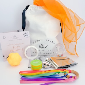Baby Sensory Bag Gift Set: Montessori Toys for Newborns, Babies and Toddlers