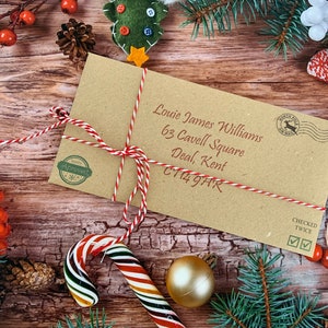 Carta Peronsalizada de Santa Claus , Certificado de la Lista de Niza 2022, Bebés Primera Navidad